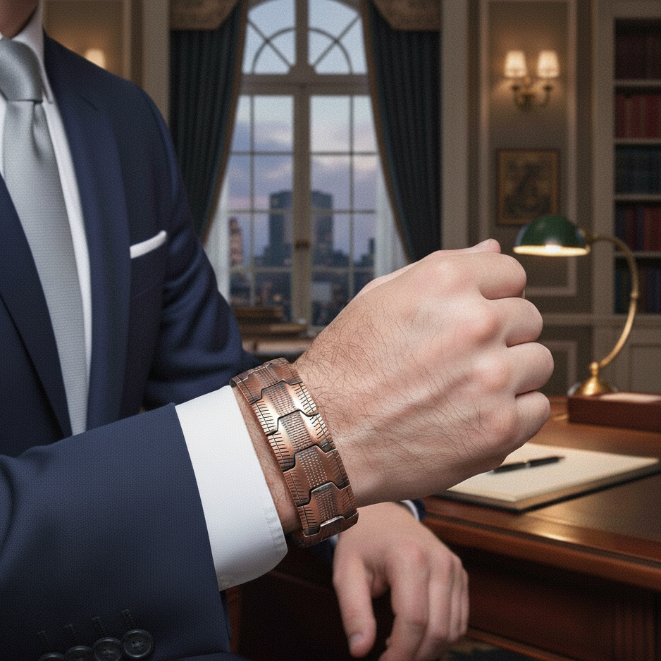 Biomagnetisches Kupfer-Herrenarmband